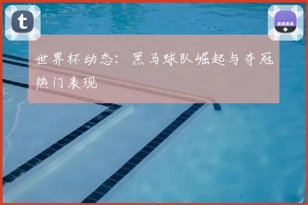 世界杯动态:黑马球队崛起与夺冠热门表现